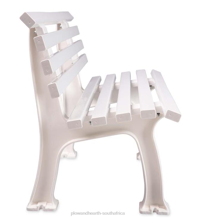 Yard & Garden Plow & Hearth Small 2-Seater Weatherproof PVC Garden Bench - Green NFLB494