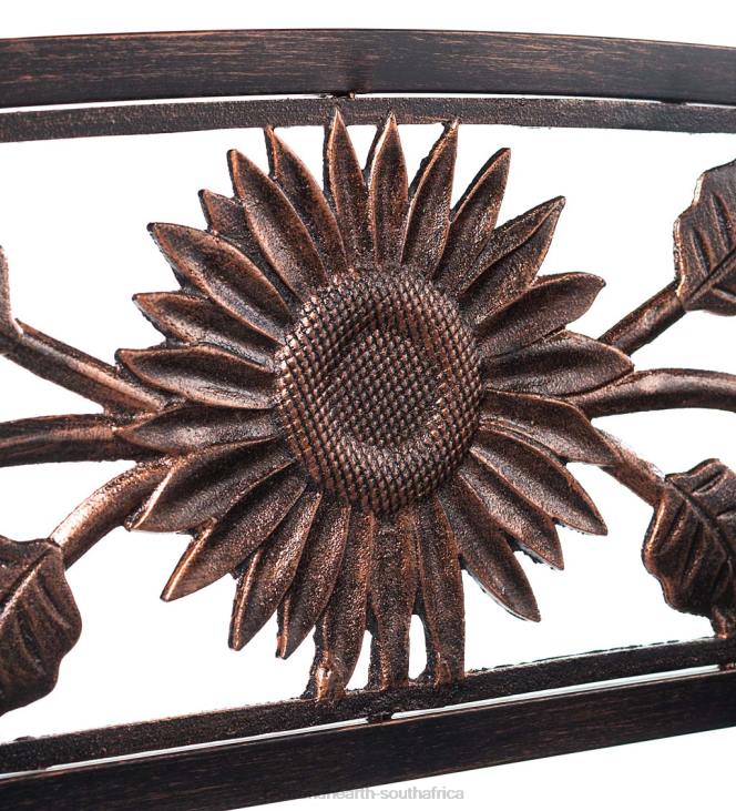 Yard & Garden Plow & Hearth Sunflower Metal Garden Bench NFLB497