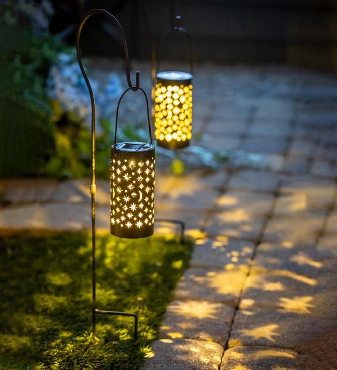 Yard & Garden Plow & Hearth Celestial Solar LED Path Lights with Shadow, Set of 6 NFLB462