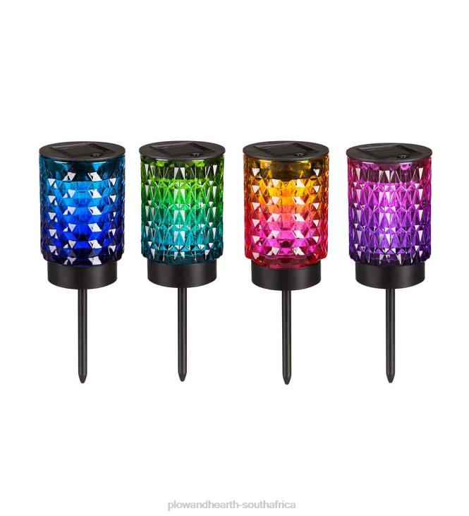 Yard & Garden Plow & Hearth Colored Solar Pathway Lights - Green NFLB157