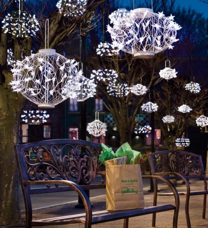 Yard & Garden Plow & Hearth Green Solar Star Lanterns NFLB455