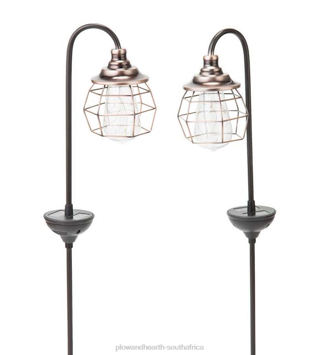 Yard & Garden Plow & Hearth Solar Firefly Garden Pathway Lights, Set of 2 - Copper NFLB79