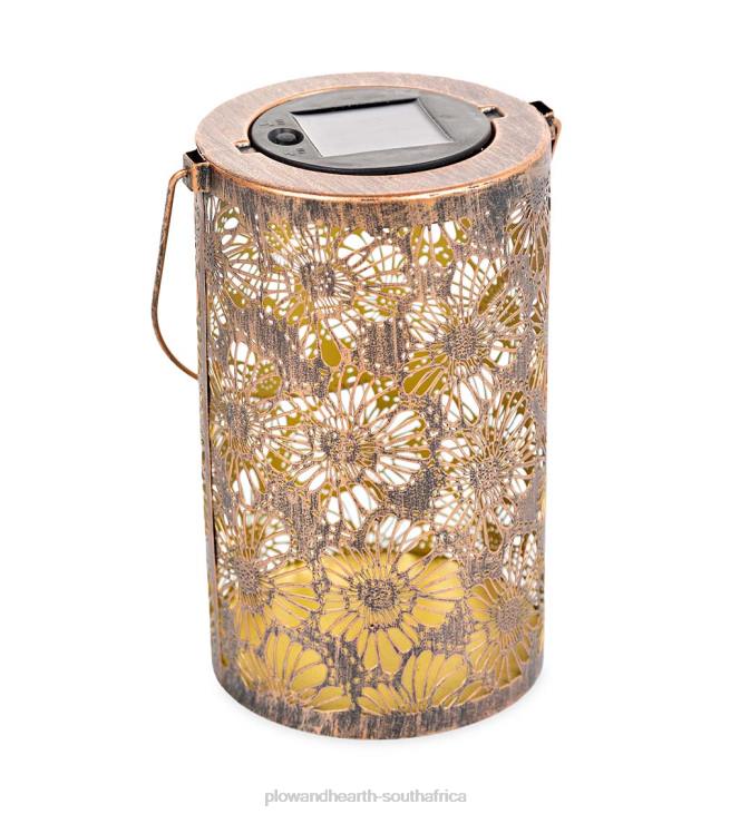 Yard & Garden Plow & Hearth Solar Silhouette Flower Lantern NFLB471