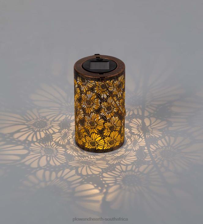 Yard & Garden Plow & Hearth Solar Silhouette Flower Lantern NFLB471