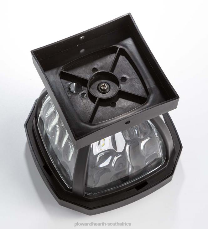 Yard & Garden Plow & Hearth Wavy Glass Solar Post Cap Lights, Set of 2 - Copper NFLB474