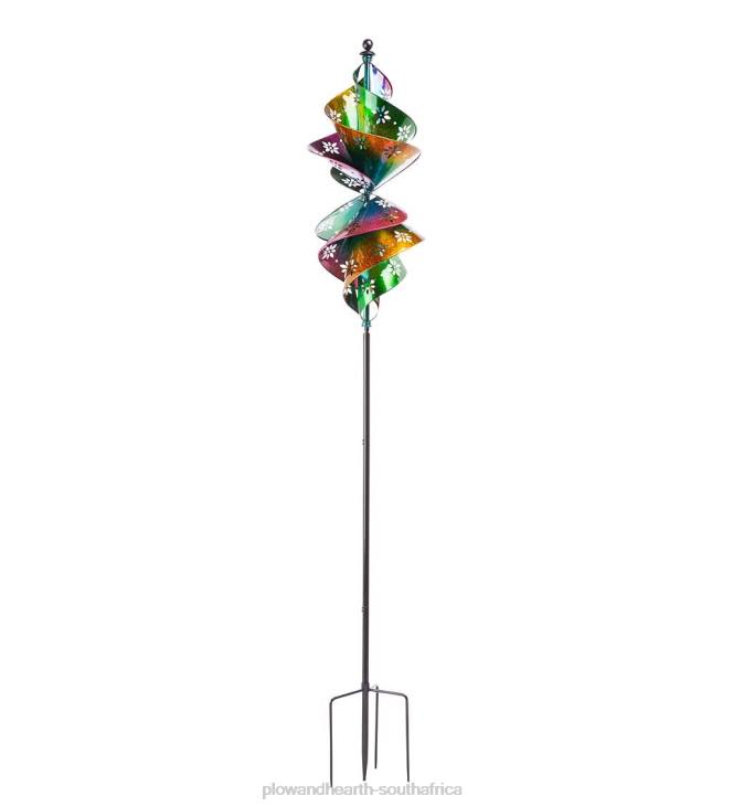 Yard & Garden Plow & Hearth Colorful Spiral Wind Spinner NFLB332