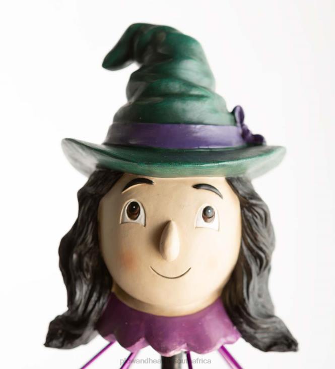 Yard & Garden Plow & Hearth Halloween Witch Metal Garden Wind Spinner NFLB210