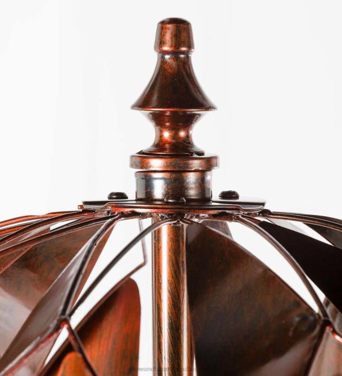 Yard & Garden Plow & Hearth Harlequin Ball Wind Spinner - Copper NFLB62