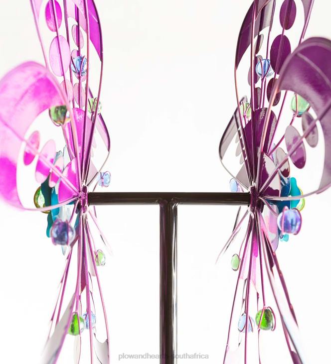 Yard & Garden Plow & Hearth Jewel Bubbles Metal Wind Spinner - Purple NFLB357