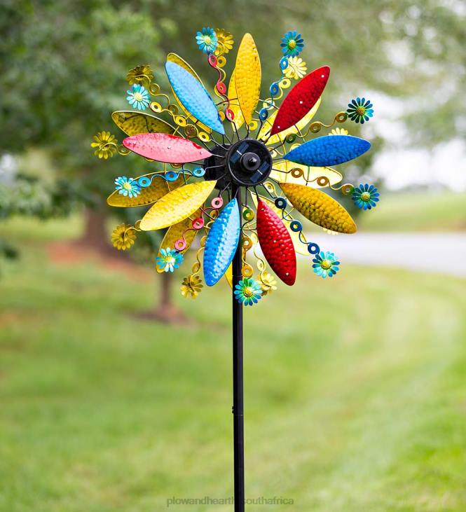 Yard & Garden Plow & Hearth Light In Motion Petal Wind Spinner - Multi NFLB270