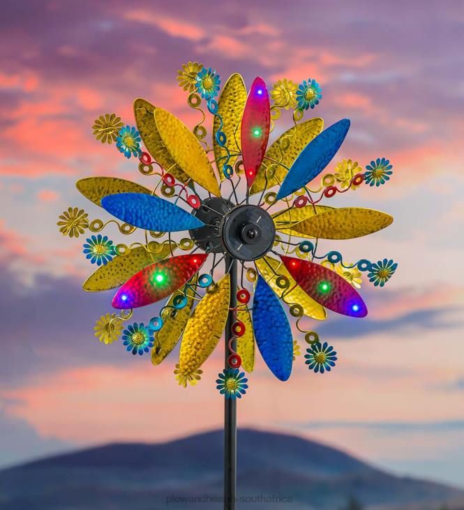 Yard & Garden Plow & Hearth Light In Motion Petal Wind Spinner - Multi NFLB270