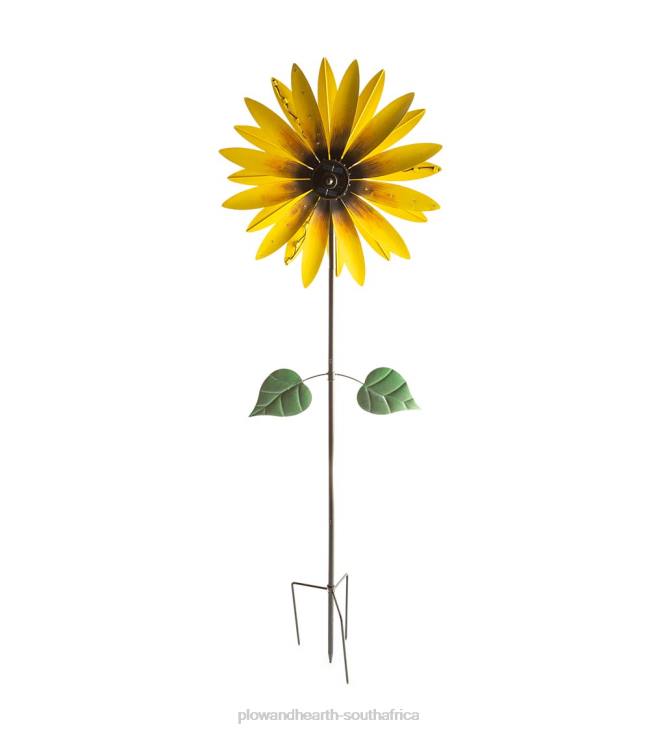 Yard & Garden Plow & Hearth Solar Sunflower Wind Spinner NFLB184