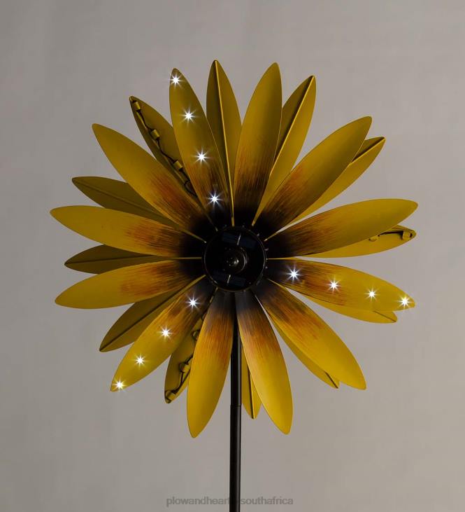 Yard & Garden Plow & Hearth Solar Sunflower Wind Spinner NFLB184