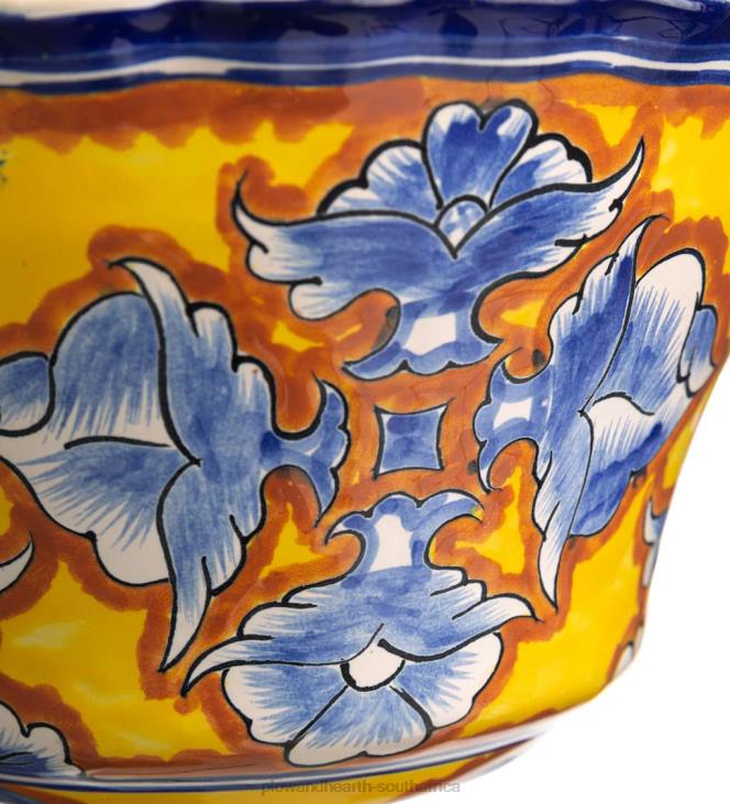 Yard & Garden Plow & Hearth Authentic Mexican Talavera Hanging Planter - Black NFLB937