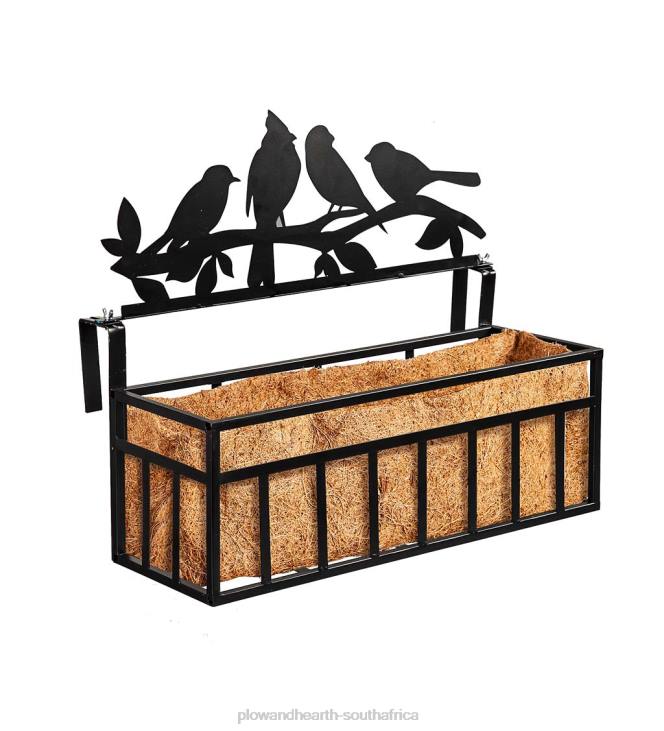 Yard & Garden Plow & Hearth Birds on a Branch Railing Planter NFLB970