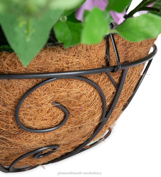 Yard & Garden Plow & Hearth Faux Petunia Hanging Basket - Purple NFLB968