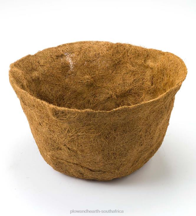 Yard & Garden Plow & Hearth Footed Metal Basket Planter with Coco Liner NFLB914