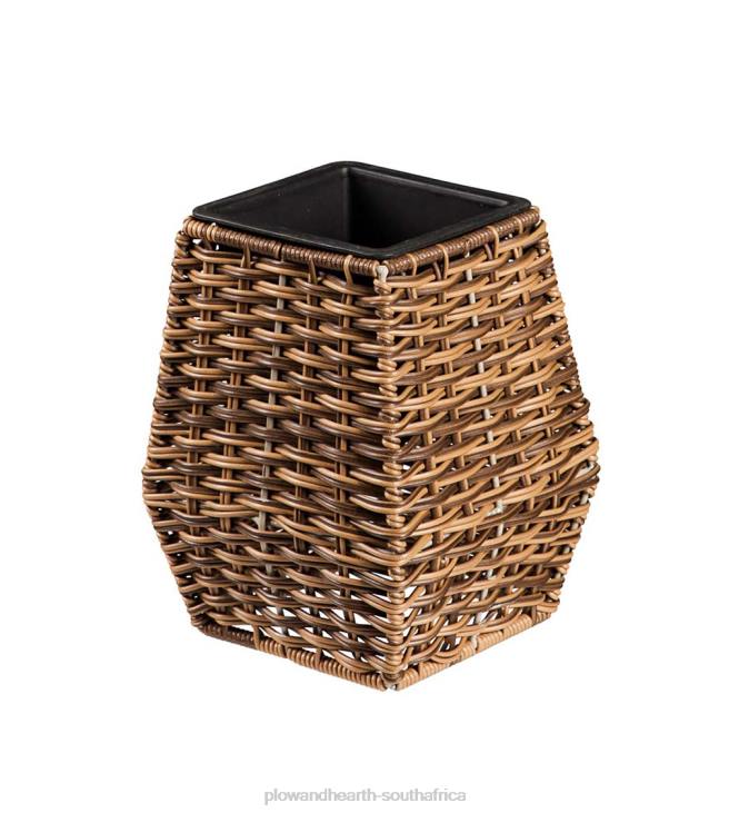 Yard & Garden Plow & Hearth Indoor/Outdoor Coastal Wicker Planters, Set of 3 NFLB969