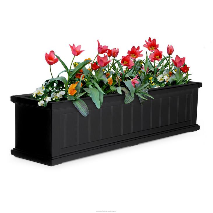 Yard & Garden Plow & Hearth Lexington Self-Watering Window Boxes with Hanging Brackets NFLB925