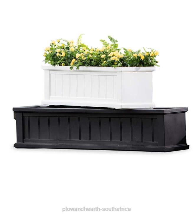 Yard & Garden Plow & Hearth Lexington Self-Watering Window Boxes with Hanging Brackets NFLB925