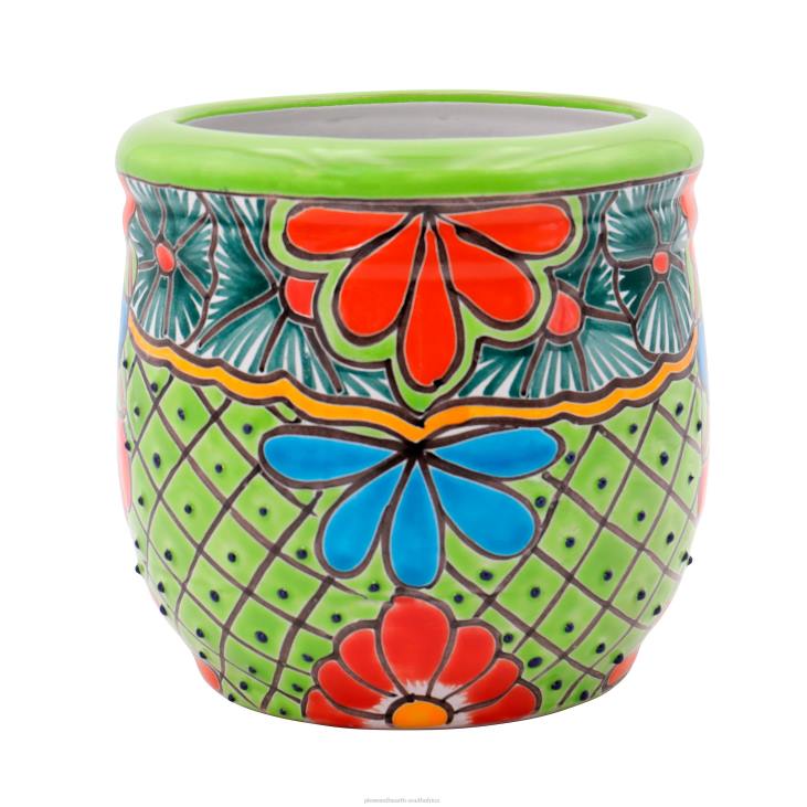 Yard & Garden Plow & Hearth Medium Green Talavera Planter NFLB955