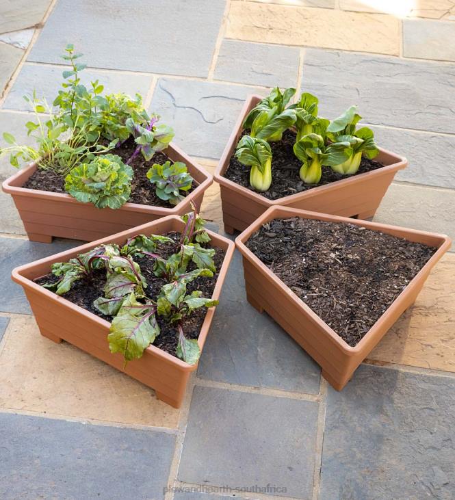 Yard & Garden Plow & Hearth Raised Modular Conversion Planters, Set of 4 NFLB920