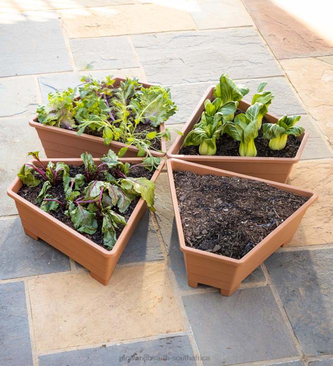 Yard & Garden Plow & Hearth Raised Modular Conversion Planters, Set of 4 NFLB920