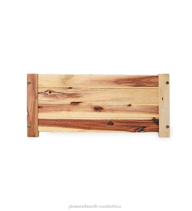 Yard & Garden Plow & Hearth Rectangle Acacia Wood Planter NFLB918