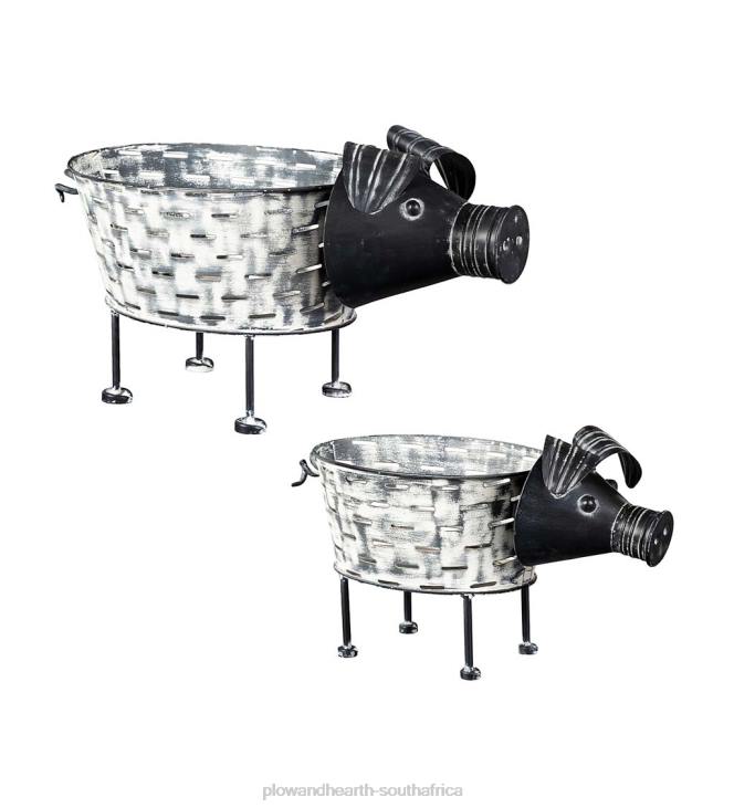 Yard & Garden Plow & Hearth Rustic Pig Planters, Set of 2 NFLB979