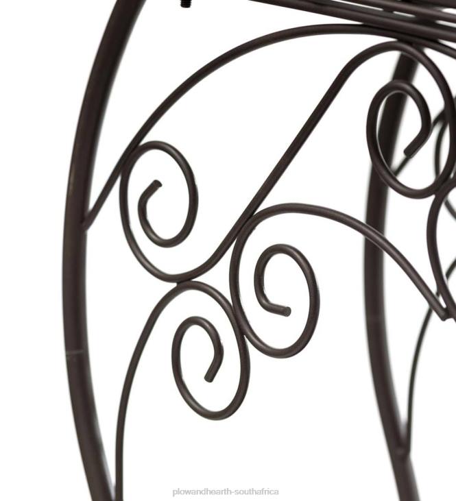 Yard & Garden Plow & Hearth Two-Shelf Cast Iron Plant Stand with Birds NFLB911