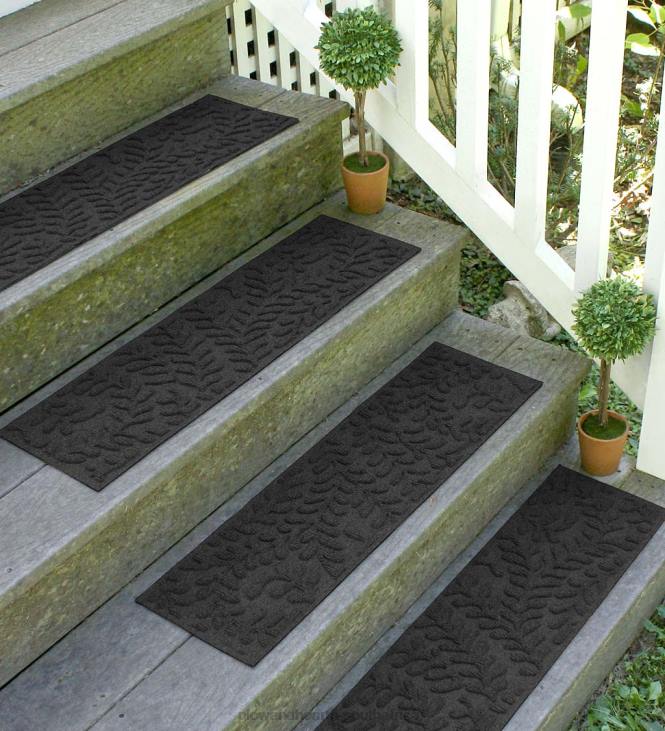 Yard & Garden Plow & Hearth Boxwood Stair Treads - Gray NFLB1009