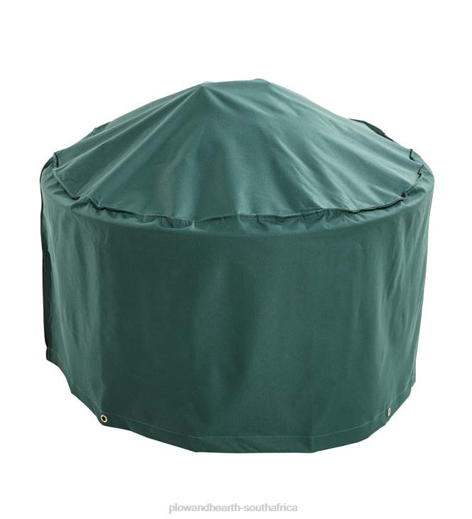 Yard & Garden Plow & Hearth Classic Outdoor Furniture All-Weather Fire Pit Cover - Green NFLB1016