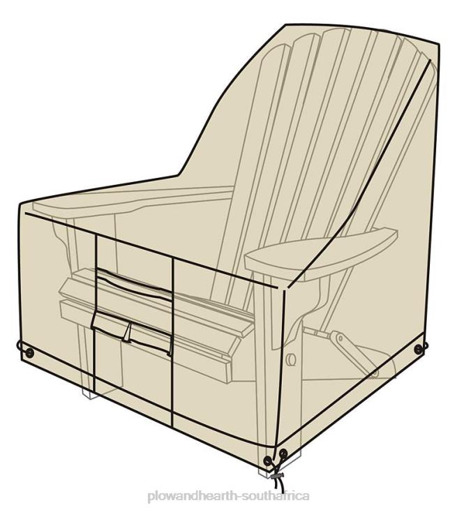 Yard & Garden Plow & Hearth Deluxe Adirondack Chair Cover - Tan NFLB1012