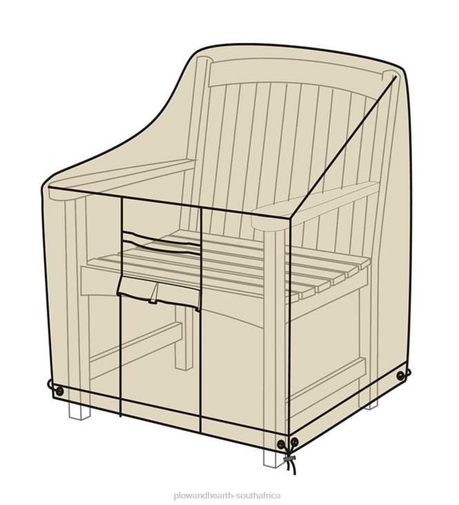 Yard & Garden Plow & Hearth Deluxe Armchair Cover - Tan NFLB1022