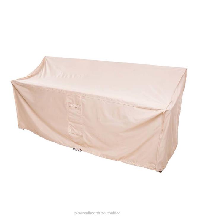 Yard & Garden Plow & Hearth Deluxe Bench Cover - Tan NFLB1026