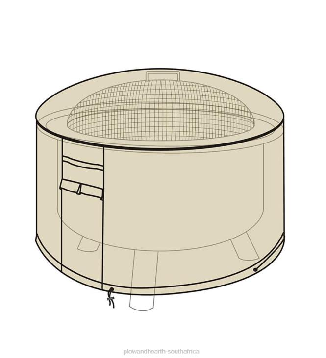 Yard & Garden Plow & Hearth Deluxe Fire Pit Cover - Tan NFLB1073