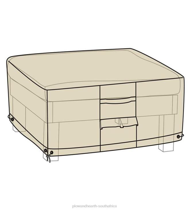 Yard & Garden Plow & Hearth Deluxe Ottoman Cover - Tan NFLB1011
