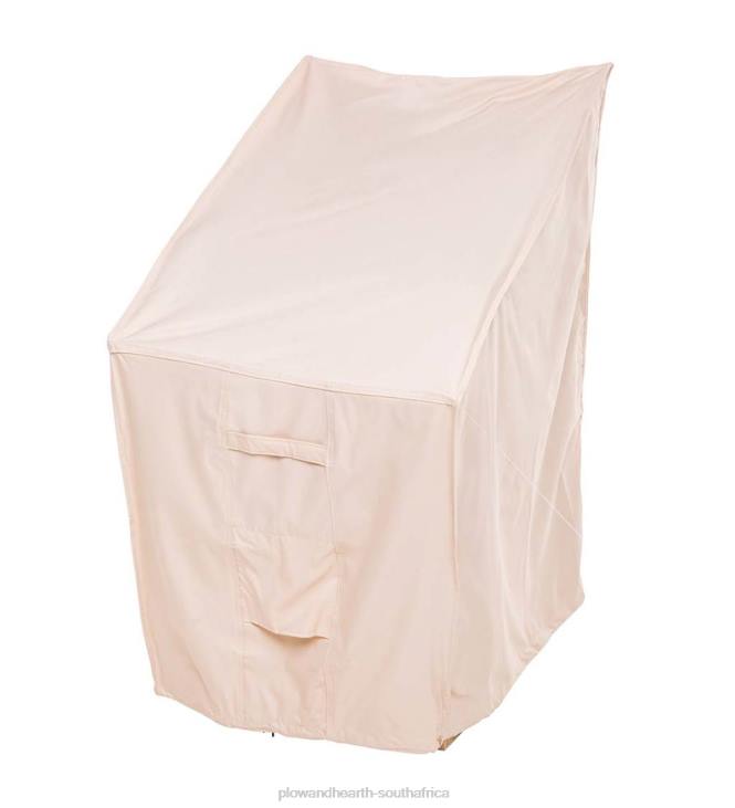 Yard & Garden Plow & Hearth Deluxe Stacking Chairs Cover - Tan NFLB1047