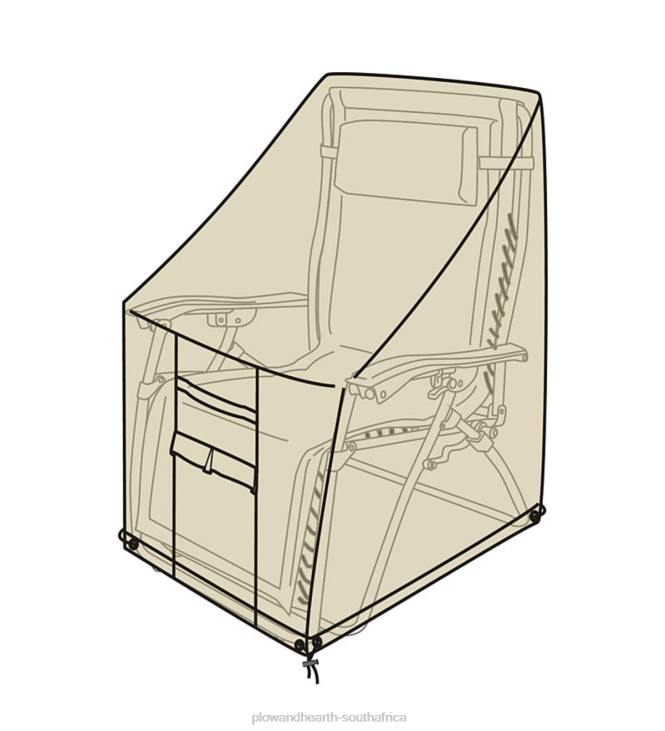 Yard & Garden Plow & Hearth Deluxe Zero Gravity Lounge Chair Cover - Tan NFLB1072