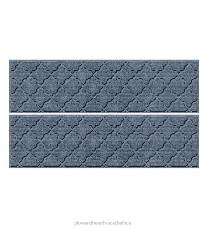 Yard & Garden Plow & Hearth Geometric Stair Treads - Bluestone NFLB1032