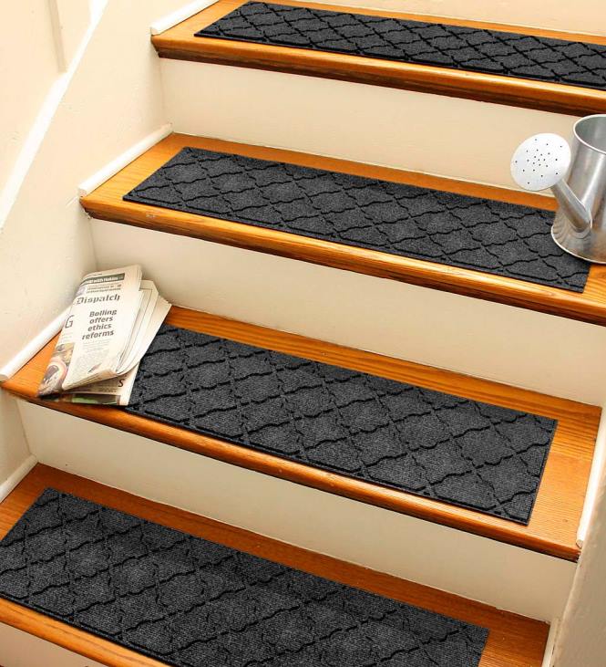 Yard & Garden Plow & Hearth Geometric Stair Treads - Bluestone NFLB1032