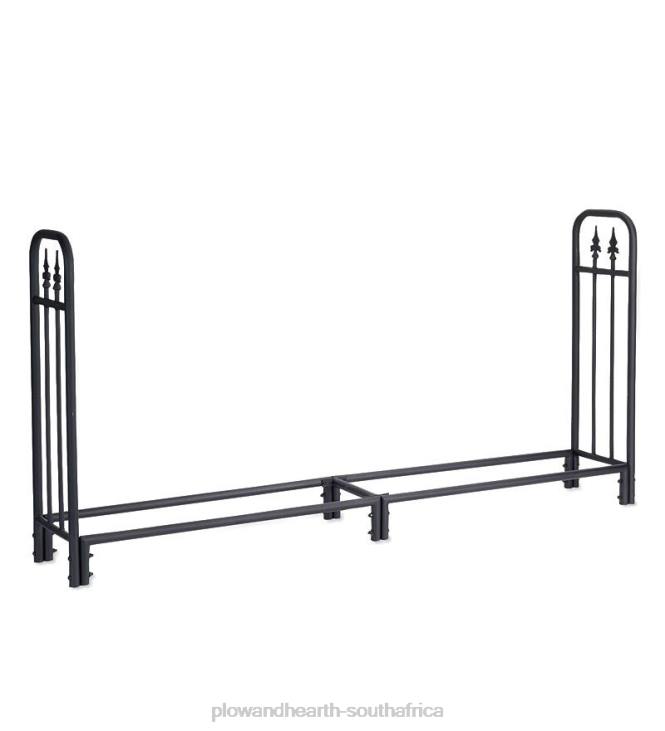 Yard & Garden Plow & Hearth Heavy Duty Steel Wood Rack with Finial Design NFLB1003