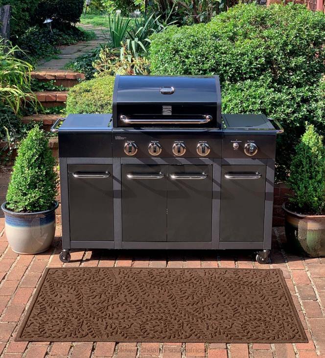 Yard & Garden Plow & Hearth Waterhog Boxwood Grill Mat - Bordeaux NFLB1069