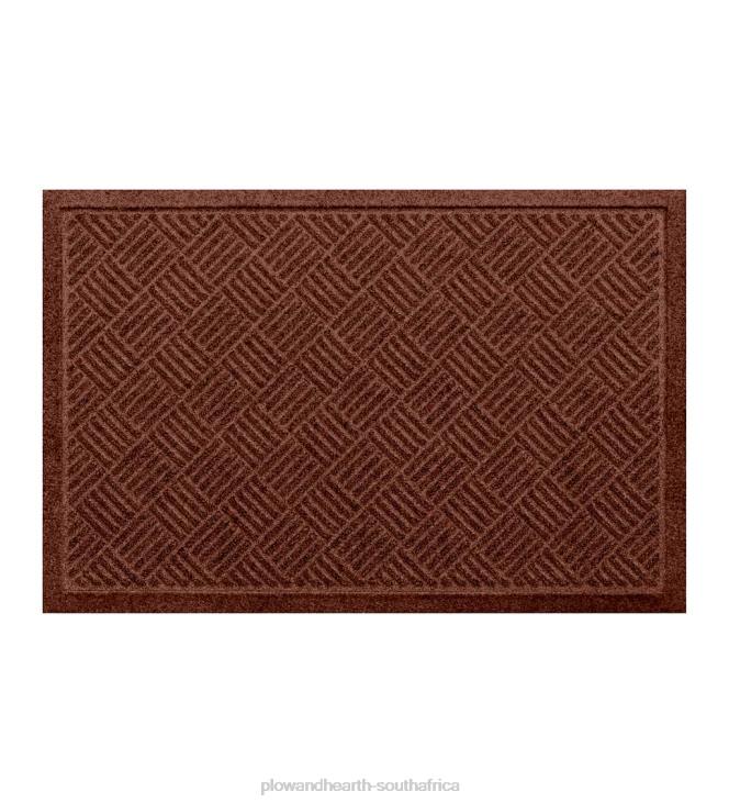 Yard & Garden Plow & Hearth Waterhog Machine Washable Apex Doormat - Cocoa NFLB1046