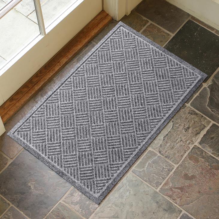 Yard & Garden Plow & Hearth Waterhog Machine Washable Apex Doormat - Cocoa NFLB1046