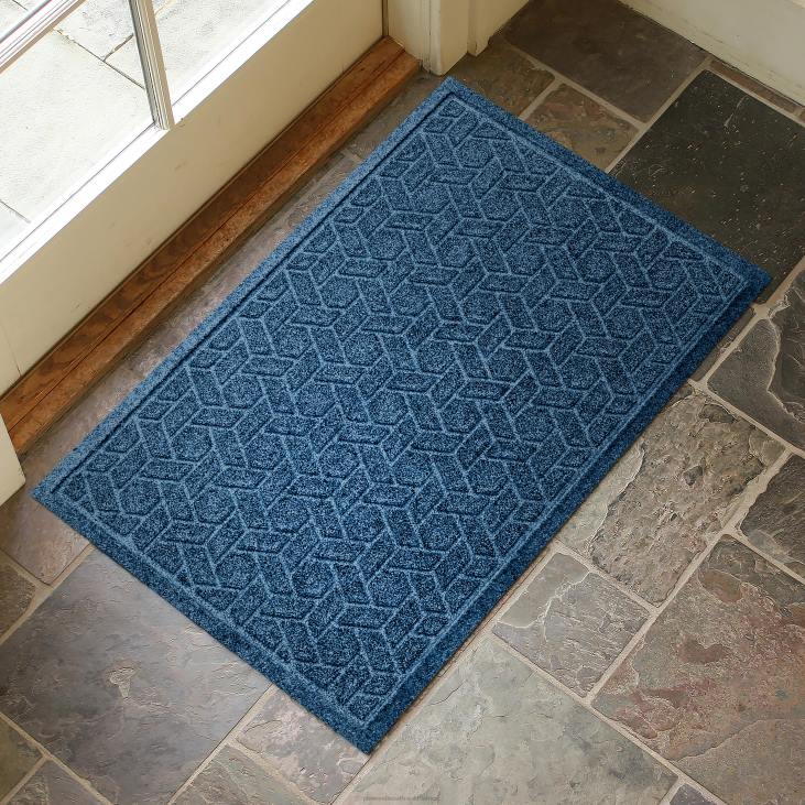 Yard & Garden Plow & Hearth Waterhog Machine Washable Cane Weave Doormat - Granite NFLB1064