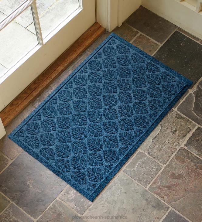 Yard & Garden Plow & Hearth Waterhog Machine Washable Leaf Doormat - Coal NFLB1020