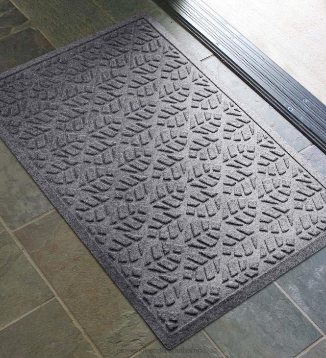 Yard & Garden Plow & Hearth Waterhog Machine Washable Leaf Doormat - Coal NFLB1020