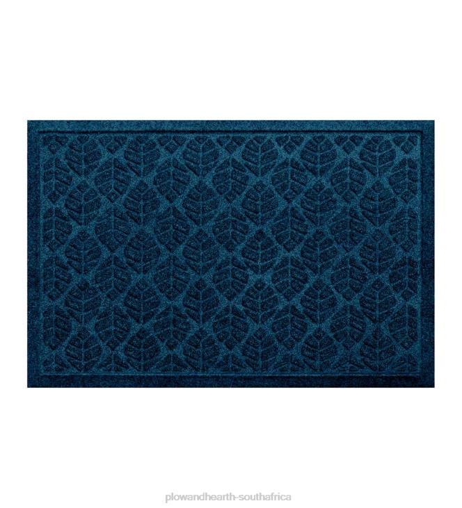 Yard & Garden Plow & Hearth Waterhog Machine Washable Leaf Doormat - Coal NFLB1020