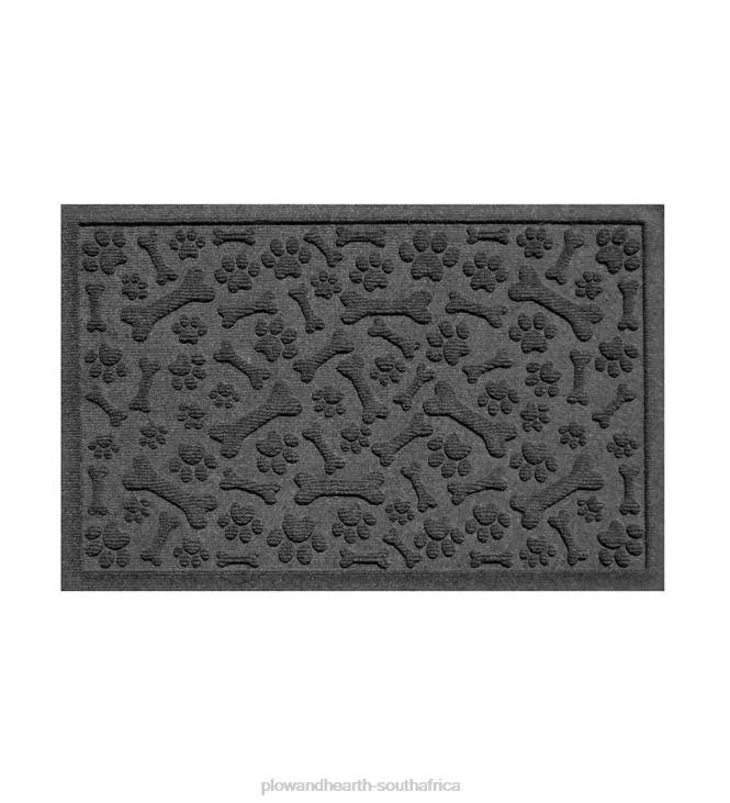 Yard & Garden Plow & Hearth Waterhog Paws and Bones Doormat NFLB1036